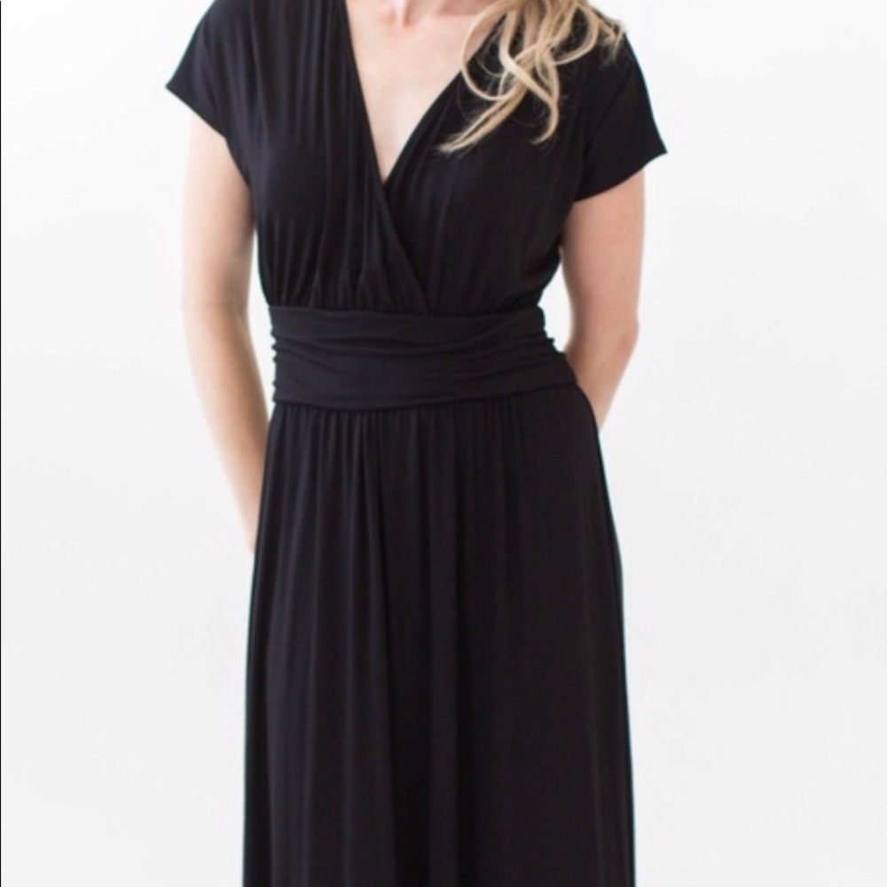 Black maxi dress